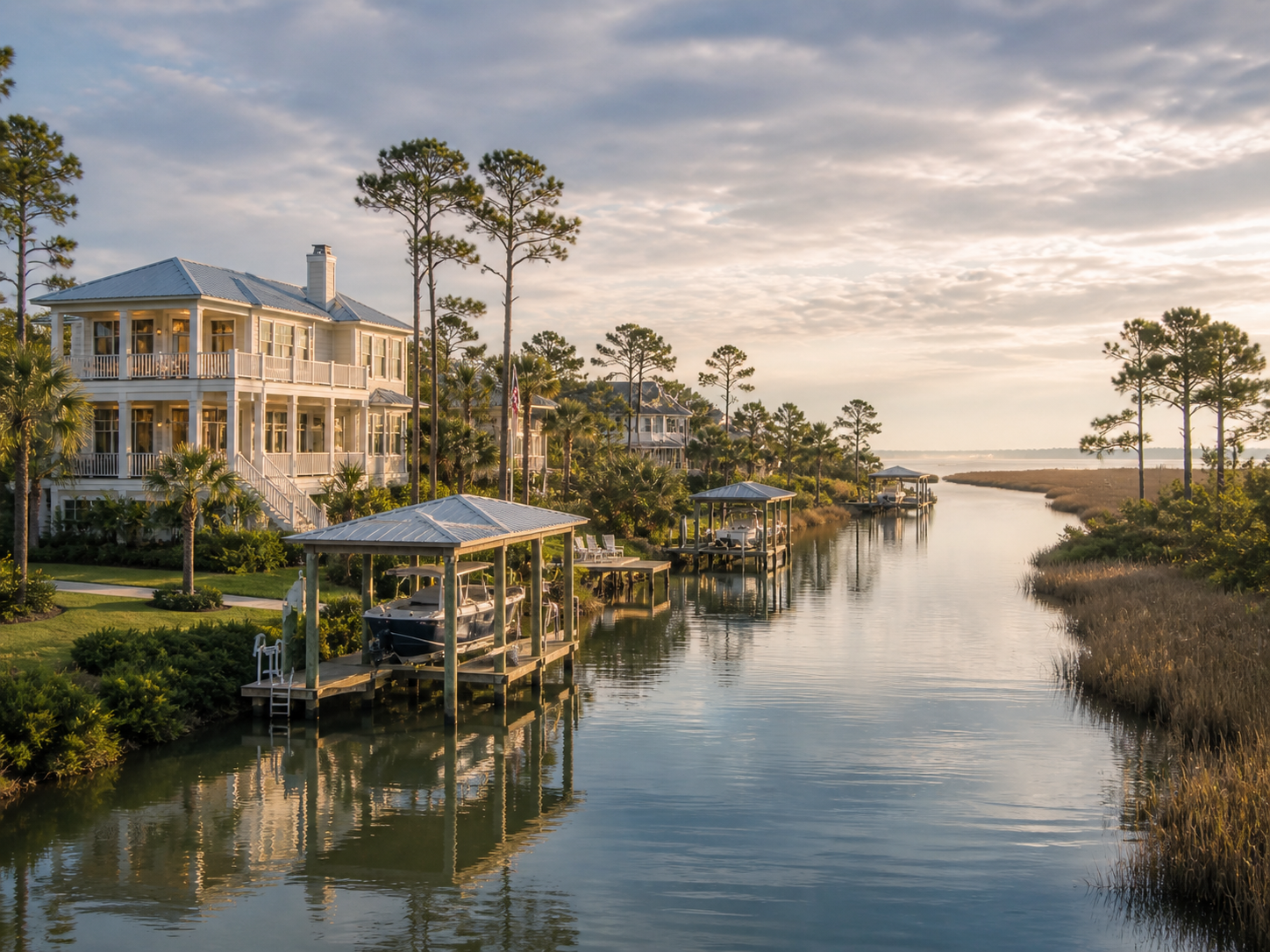 Canal-Front Waterfront Homes Ono Island